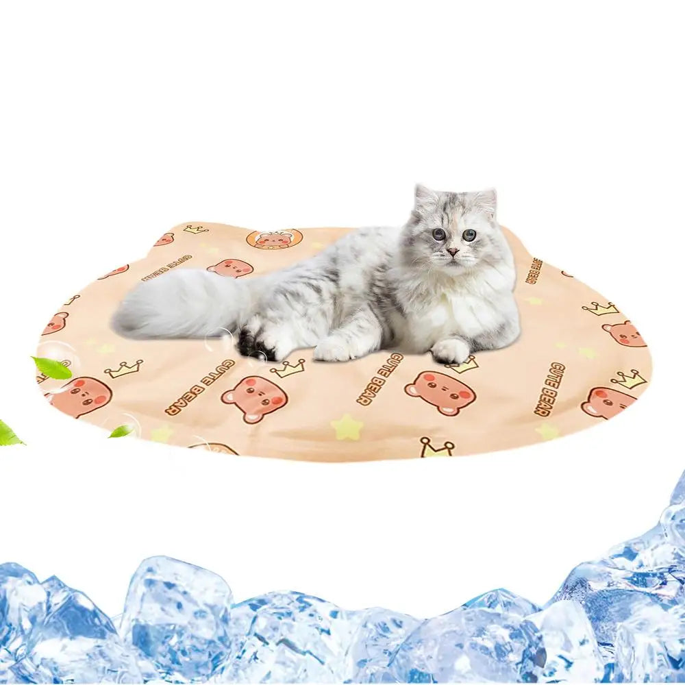 Cat Cooling Mat Summer Dog Resting Pad Gel Filled Kitten Cooling Mat For Indoor Living Room Bedroom Windowsill Road Trip Peaceful Pleasures Health and Wellness C China Mainland