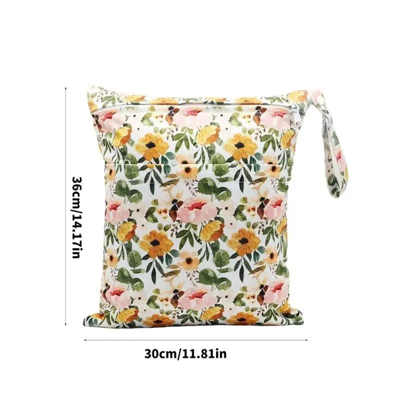 Baby Diaper Bag Tote | Spacious Floral Nappy Bag for Travel