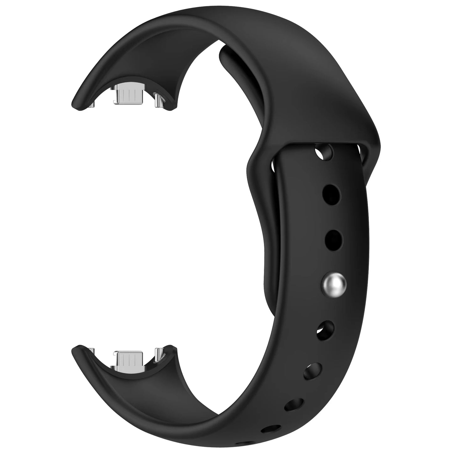 Silicone Sport Replacement Strap for Mi Band 10 9 8 Peaceful Pleasures Health and Wellness black For Xiaomi band 9