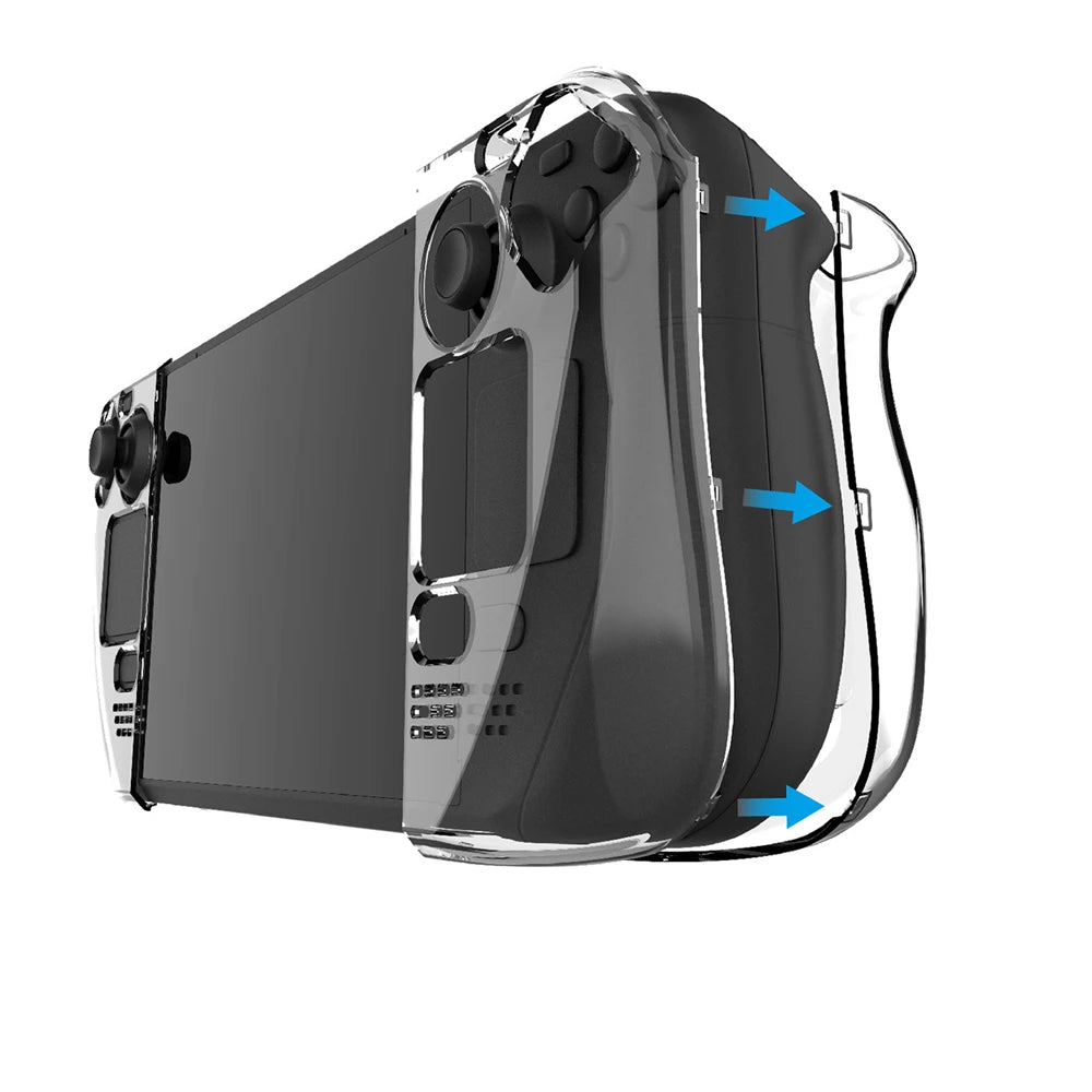 Transparent PC Hard Case For Steam Deck Host Split Crystal Protective Cases Gamepad Cover For Steamdeck Game Console Shell Peaceful Pleasures Health and Wellness Default Title
