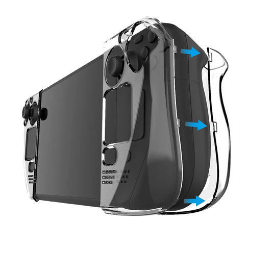 Transparent PC Hard Case For Steam Deck Host Split Crystal Protective Cases Gamepad Cover For Steamdeck Game Console Shell Peaceful Pleasures Health and Wellness Default Title