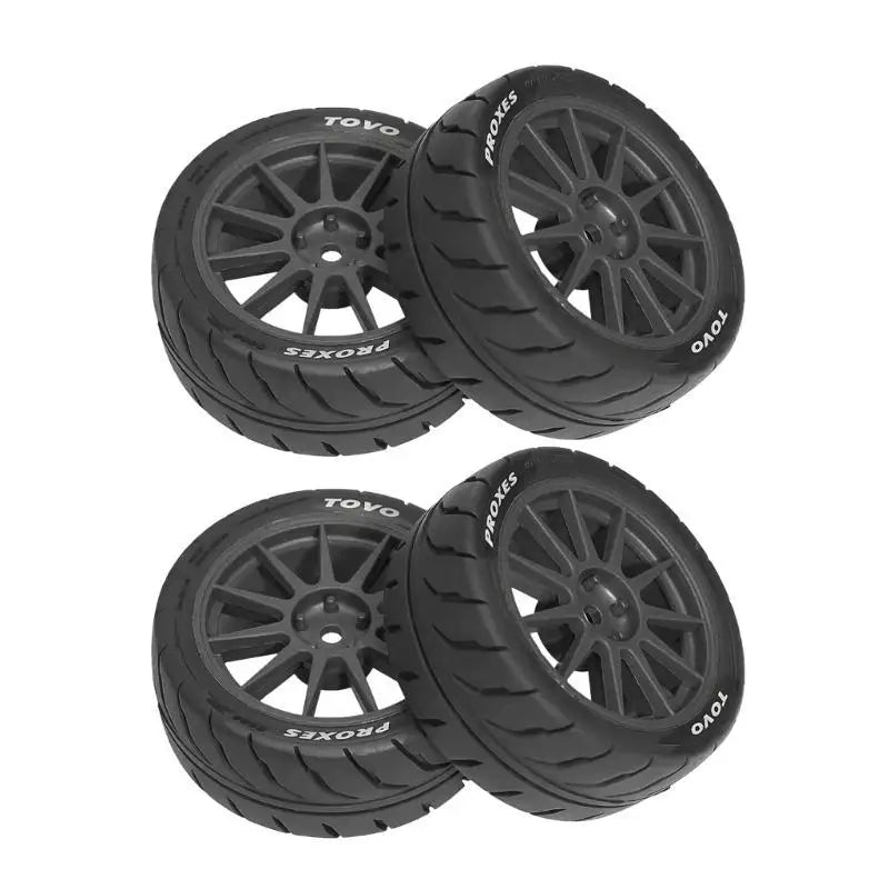 RC Beadlock Wheel Tires 1/10 Scale Crawler 4PCS Rubber Set