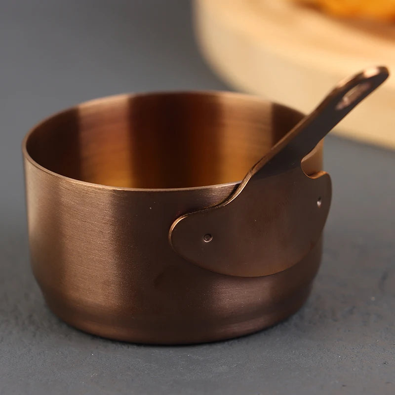 Mini Non-Stick Stainless Steel Sauce Pan with Long Handle