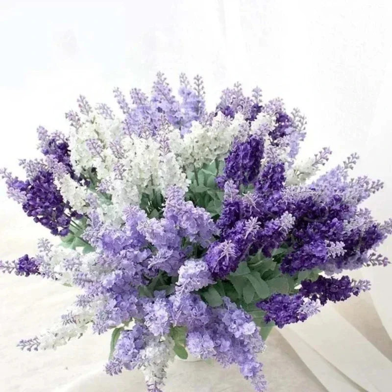 Creative 10 Heads Artificial Lavender Bouquet Home Wedding Garden