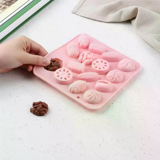 3D Nut-Shaped Silicone Mold for Chocolate, Candy & Baking Silicone Baking Mold Peaceful Pleasures Health and Wellness