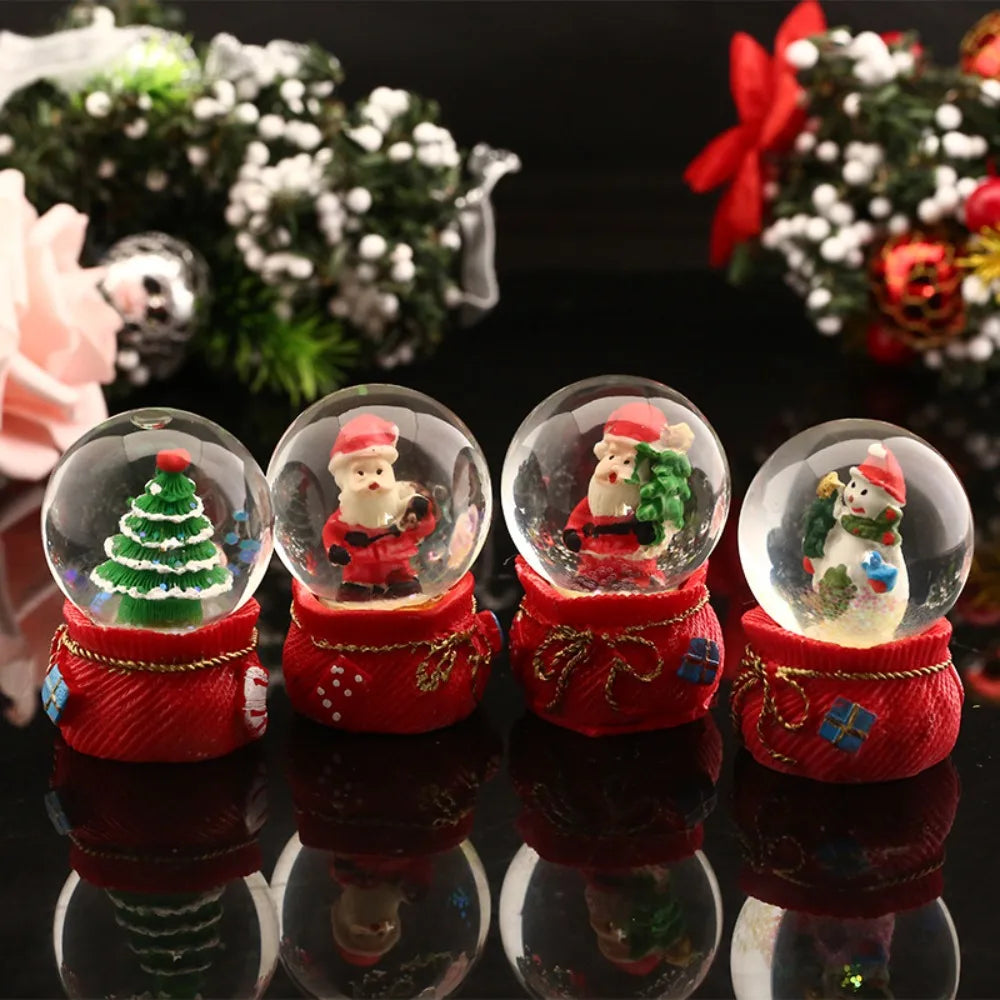 Christmas Luminous Crystal Ball Ornament | Resin Holiday Gift