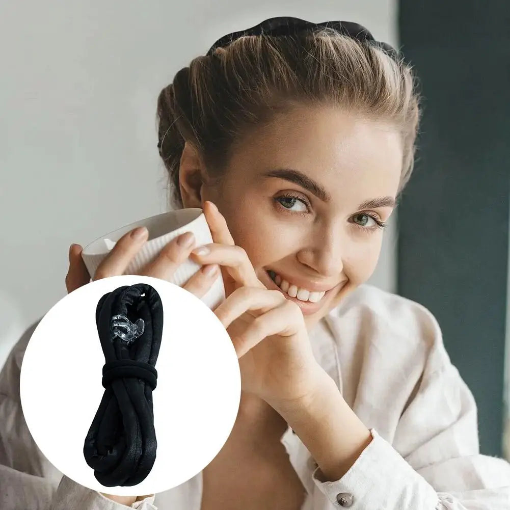 Heatless Curling Rod Headband | Silk Overnight Hair Curler