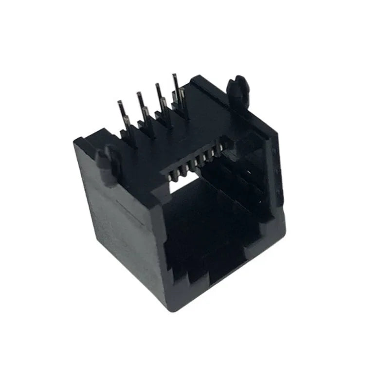 10PCS RJ11 Telephone Socket Curved Pin 95001 4P4C 6P6C 6P4C 8P8C Female Jack Pcb Connector Peaceful Pleasures Health and Wellness 8P8C