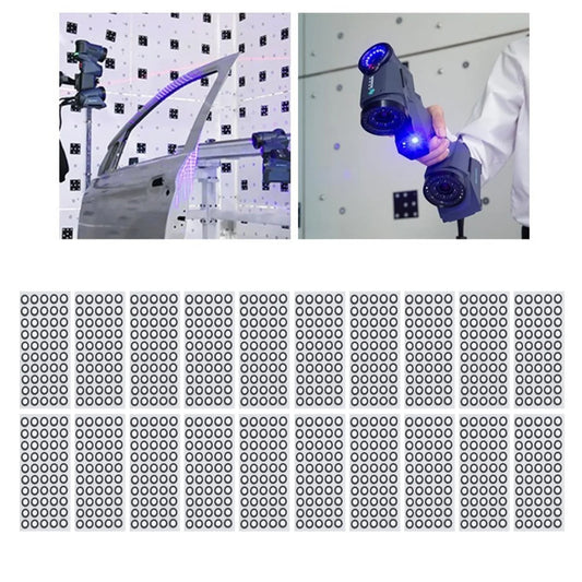 1000 Pcs 3D Scanning Markers 6mm ID 10mm OD Reflective Dots 3D Scanner Markers Oasis Select