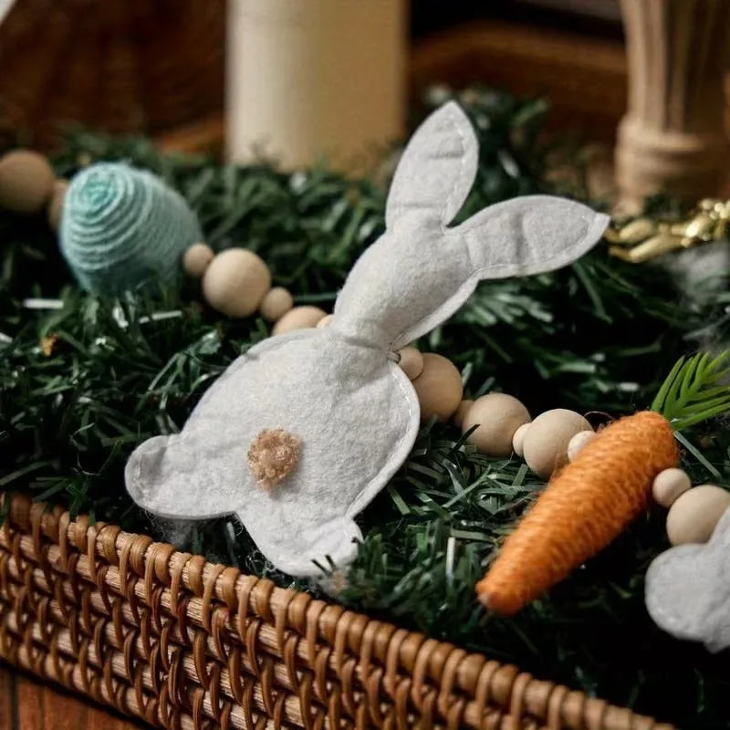 Easter Bunny & Carrot Garland – Spring Door Fireplace Banner