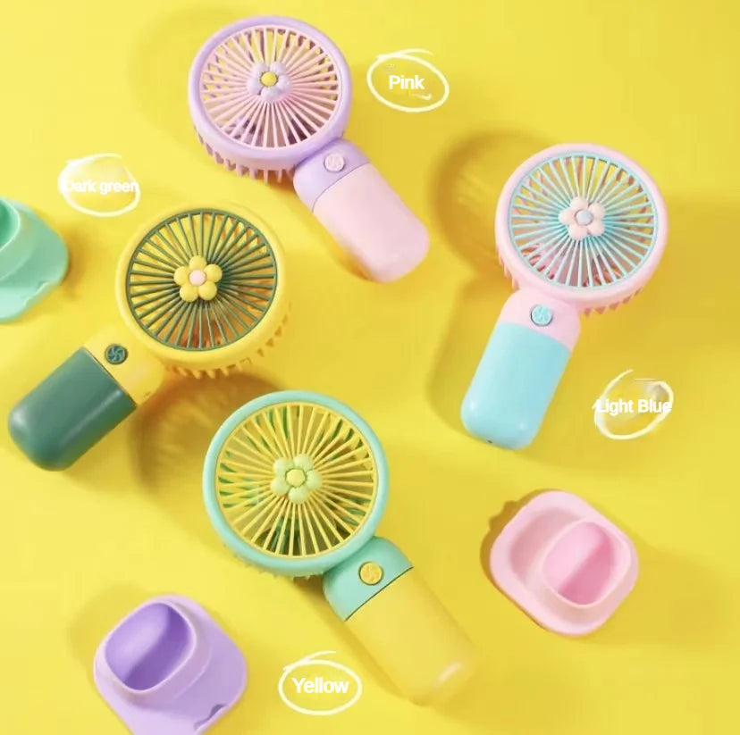 USB Mini Handheld Fan – Portable, Quiet & Desktop Stand