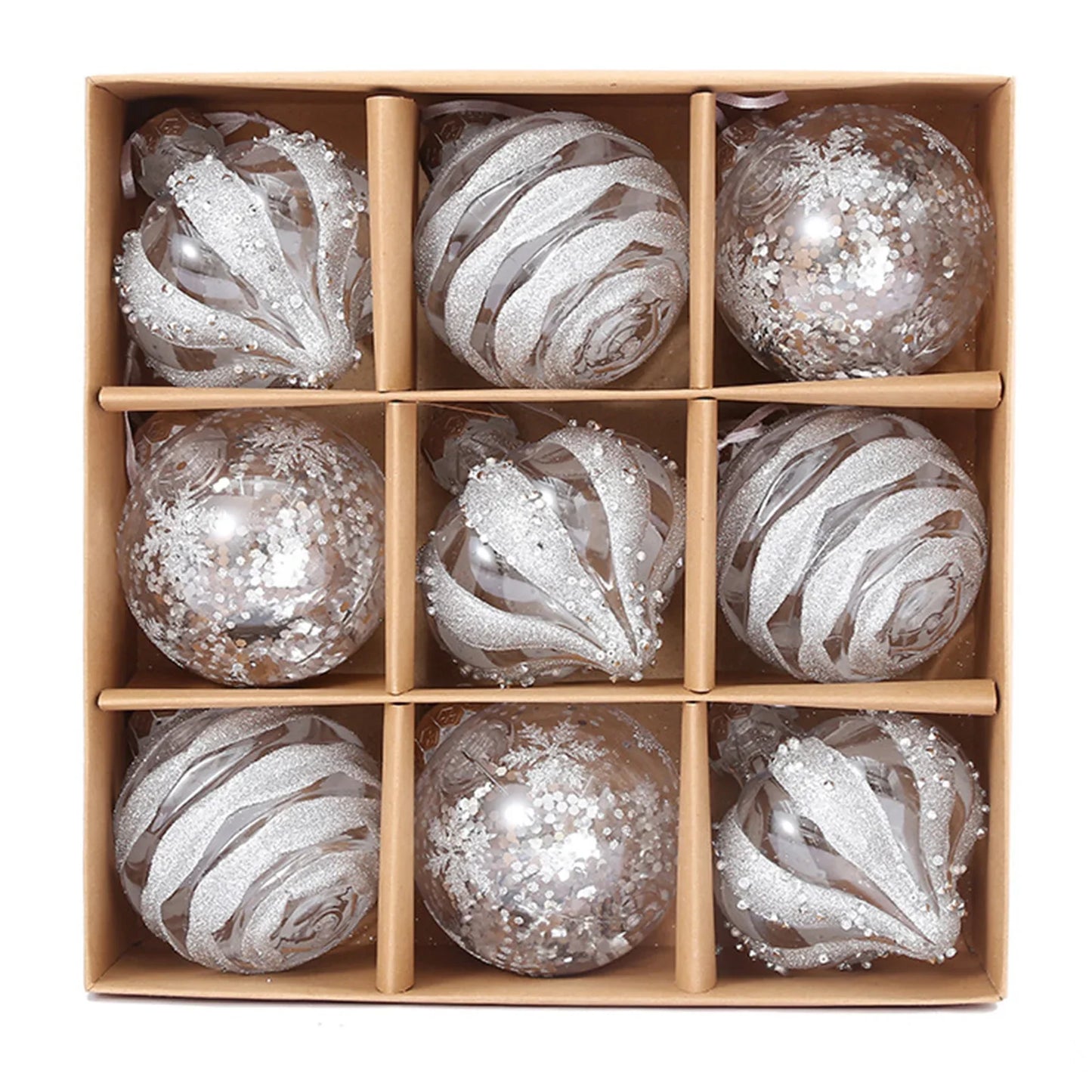 Christmas Ball Ornaments Set | Xmas Tree Hanging Pendants