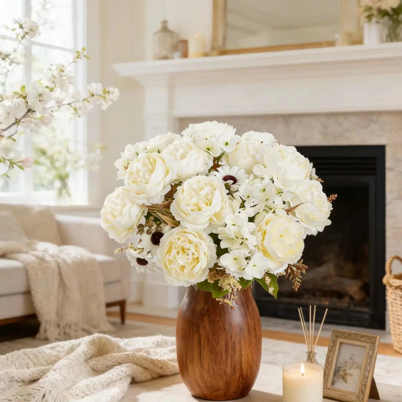 Silk Persian Peony Artificial Flowers – Wedding & Home Décor