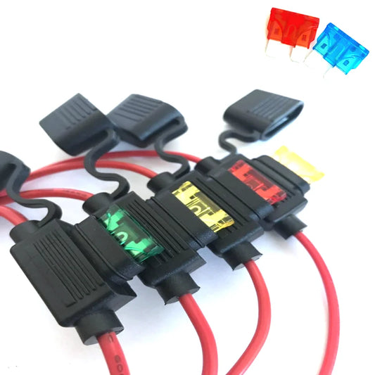 1Set Standard/Mini/Micro Car Waterproof Fuse Box Blade Type In Line Fuse Holder Power Socket 18/16/14/12AWG 5A 10A 20A 30A40A50A Peaceful Pleasures Health and Wellness Small 12AWG 15A