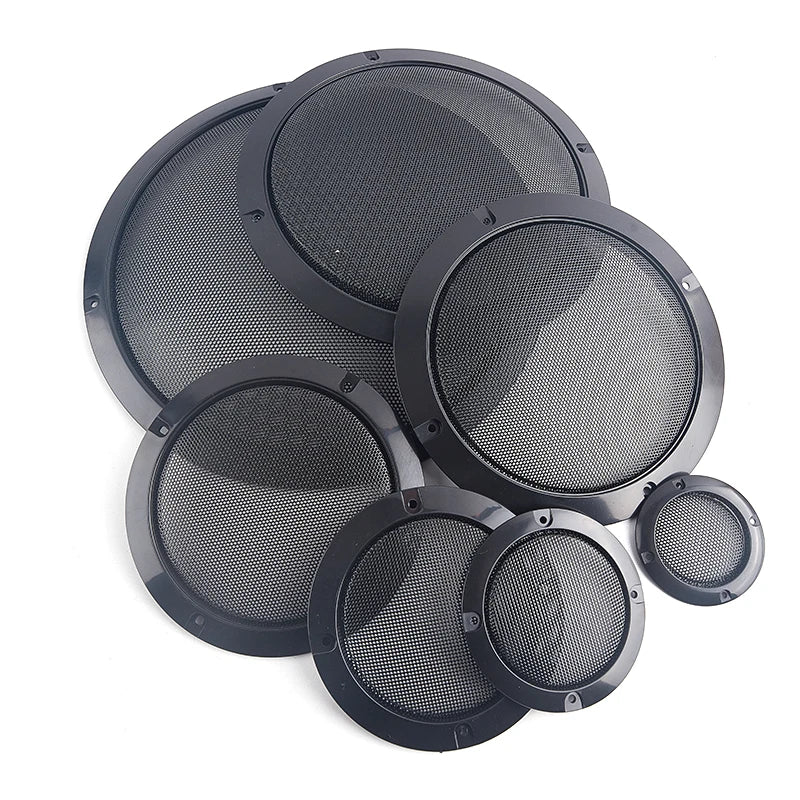 Speaker Grille Cover – Plastic Frame Metal Mesh 2–10 Inch