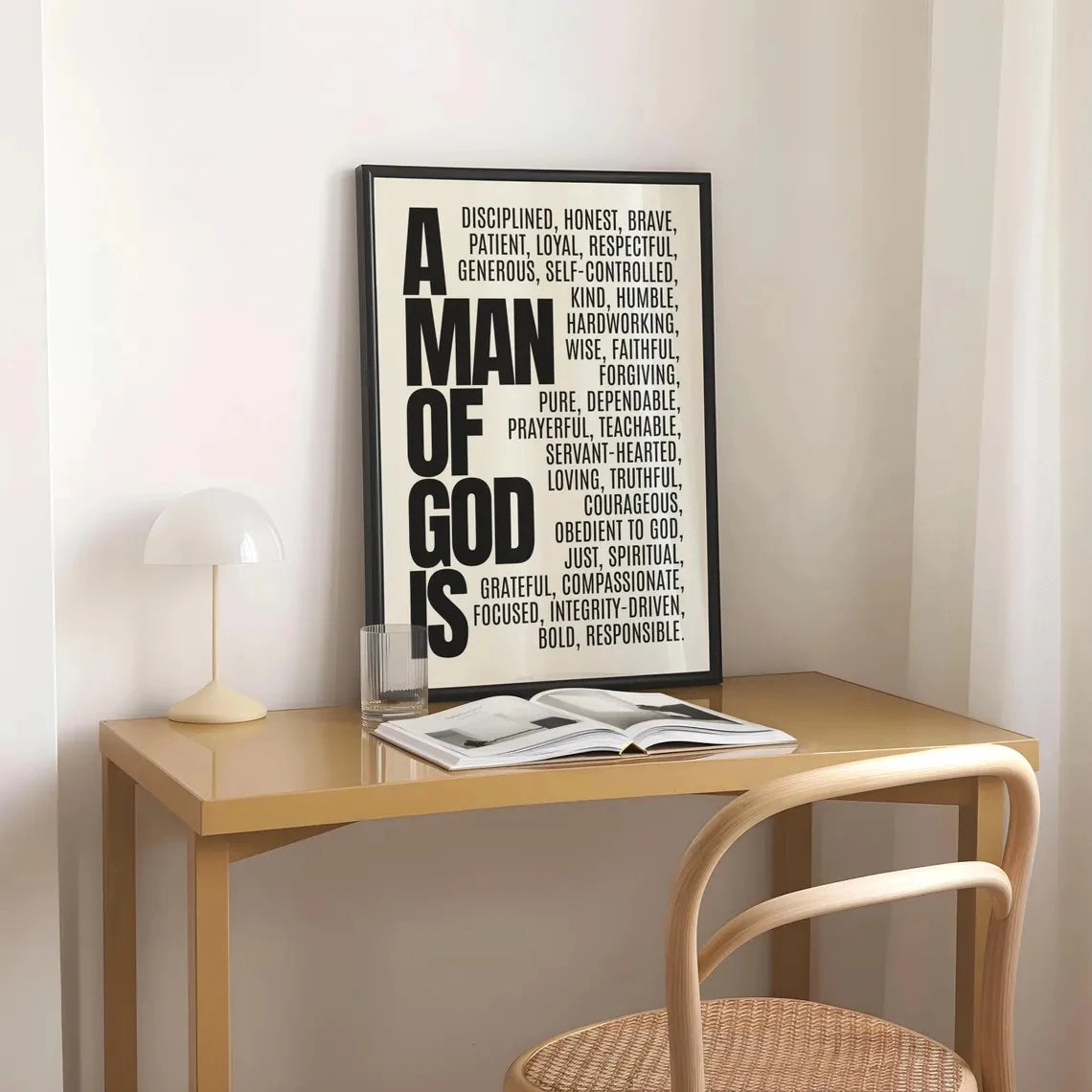 Modern,Minimalist Christian Bible Verse Wall Art Print Canvas Painting Poster Picture For Living Room,Bedroom Home Decor Peaceful Pleasures Health and Wellness
