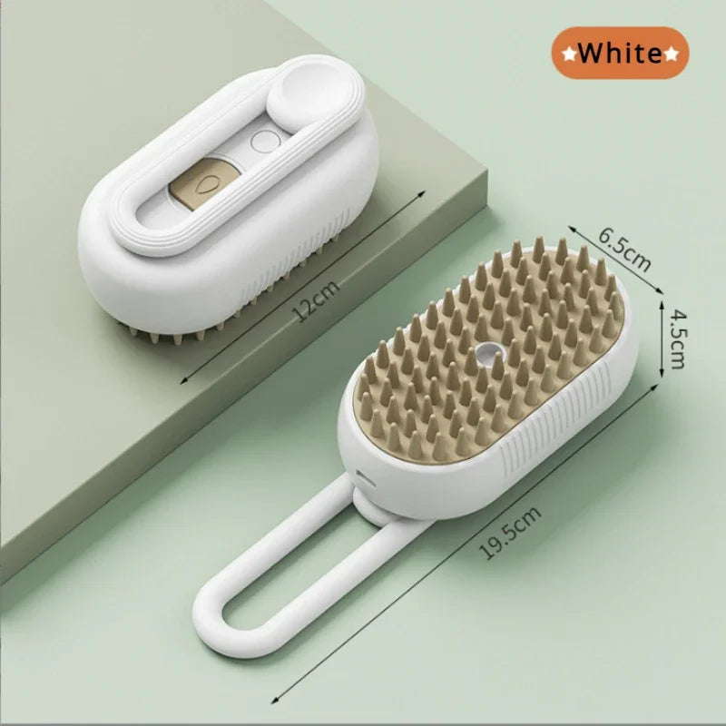 3-in-1 Electric Steam Pet Grooming Brush for Dogs & Cats