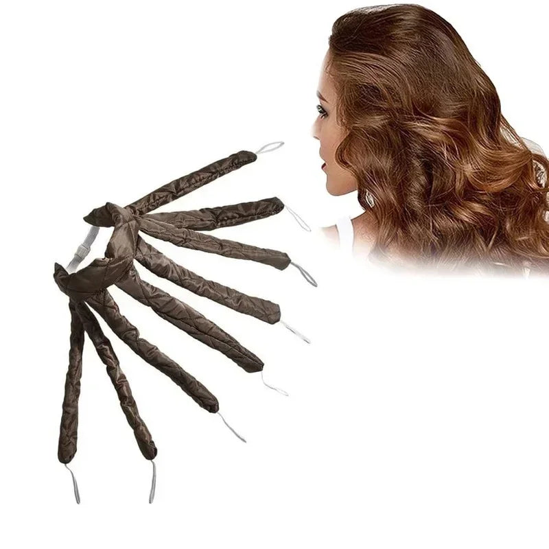 DIY Hair Styling Tools, No Heat Curls Sleeping Soft Headband Ribbon Hair Rollers, Heatless Spiral Curlers Peaceful Pleasures Health and Wellness