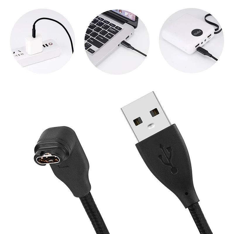 USB Charging Cable For Garmin Fenix 7 7S 7X 6 6S 6X 5 5X 5S Plus Vivoactive 3 Forerunner 945 935 245 255 Charger Dock Peaceful Pleasures Health and Wellness