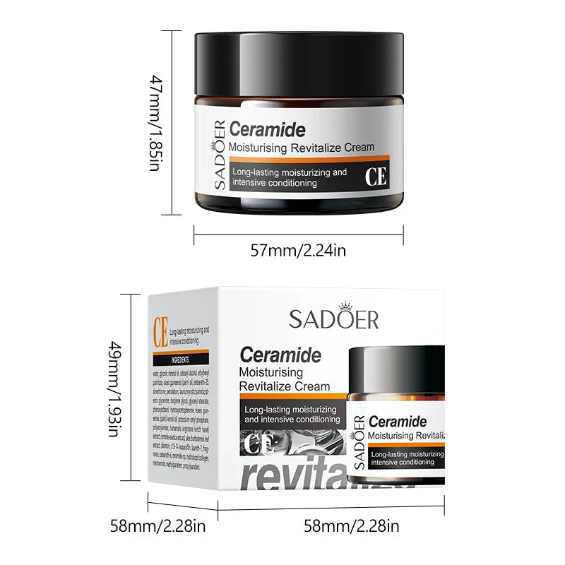 SADOER Ceramide Face Cream 50g – Deep Moisture & Smooth Skin