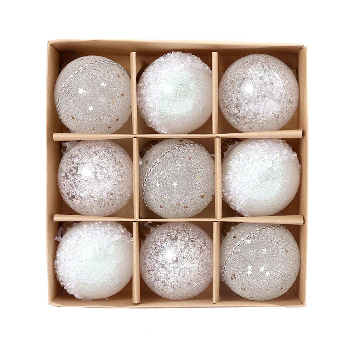 Christmas Ball Ornaments Set of 9 | Classic Indoor & Outdoor Decor