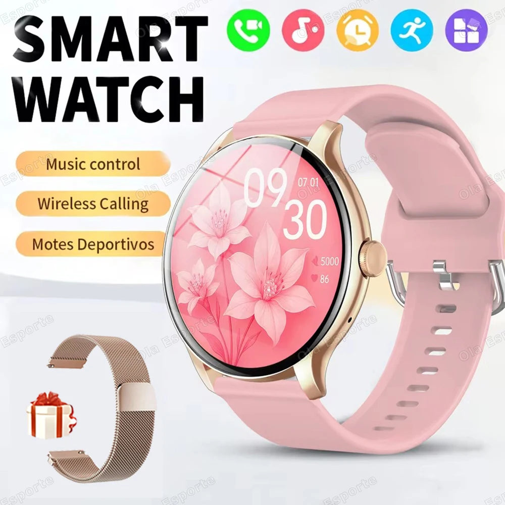 Smart Watch Women Men Full Touch Screen Bluetooth Call Smartwatch Waterproof Sports Fitness Tracker Watches for Android iOS New Peaceful Pleasures Health and Wellness Go22Milan