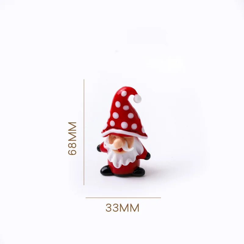 Glass Crystals Christmas Tree Figurine Statue Table Ornaments Christmas Tree Miniature Mini Handmade Crystals Ornaments decor Peaceful Pleasures Health and Wellness SD00993