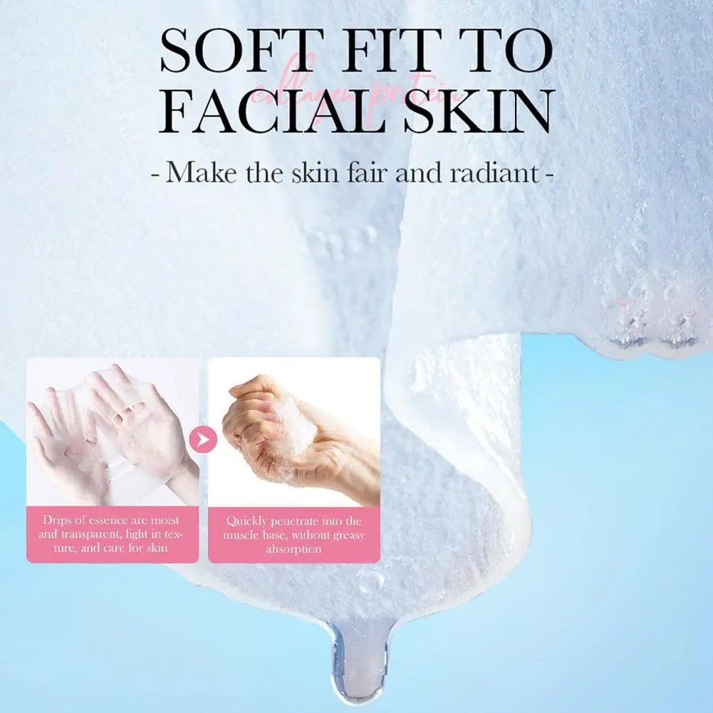 5pcs Sakura Collagen Face Mask - Moisturizing & Firming Peaceful Pleasures Health and Wellness
