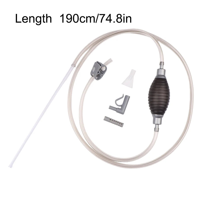 Aquarium Gravel Vacuum Siphon Pump & Water Changer Kit Aquarium Siphon Cleaner Peaceful Pleasures Health and Wellness A1 190cm