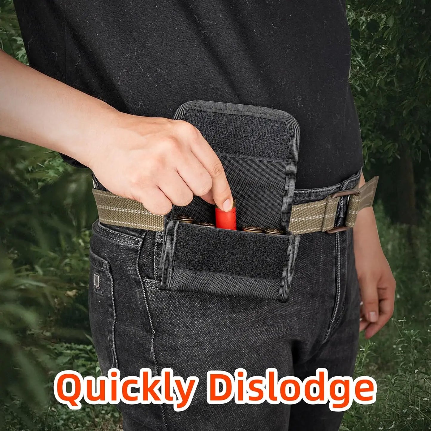 Molle Mounted Shotgun Shell Carrier, 10-Round Capacity Cartridge Holder, Universal 12 Gauge 20G Hunting Shotshell Reload Pouch Peaceful Pleasures Health and Wellness