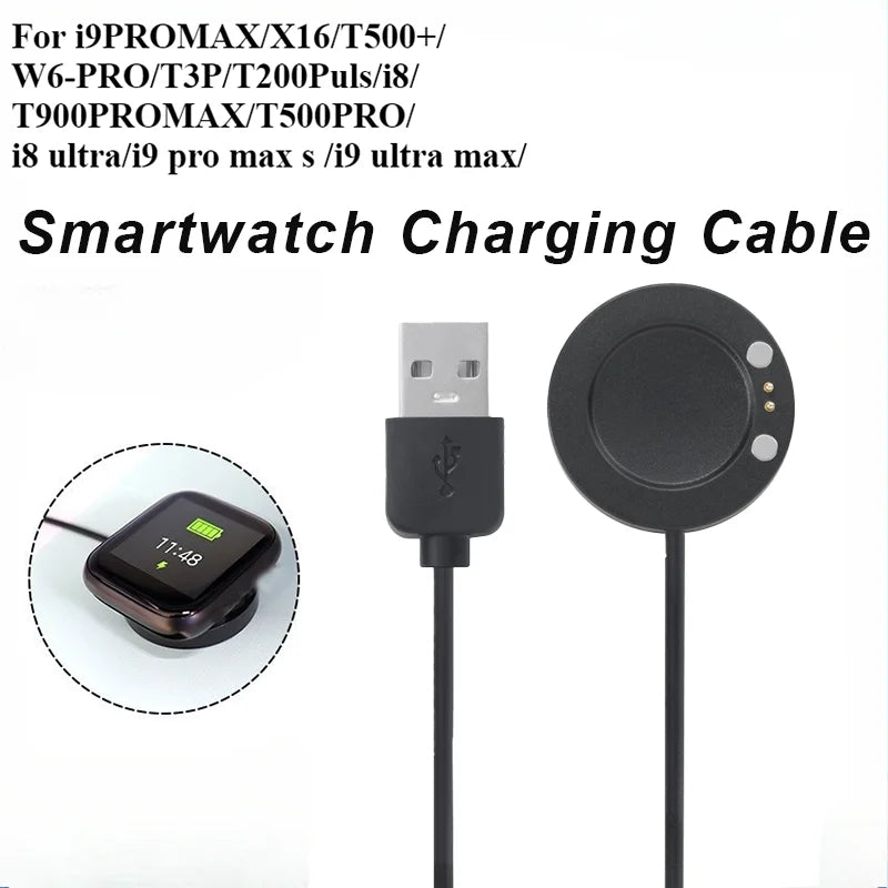 Smartwatch Charging Cable – X16 T500+ i9 Pro Max i8 & More Peaceful Pleasures Health and Wellness