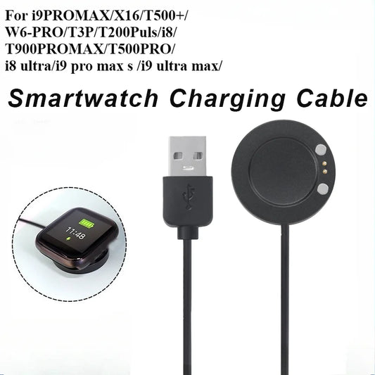 Smartwatch Charging Cable – X16 T500+ i9 Pro Max i8 & More