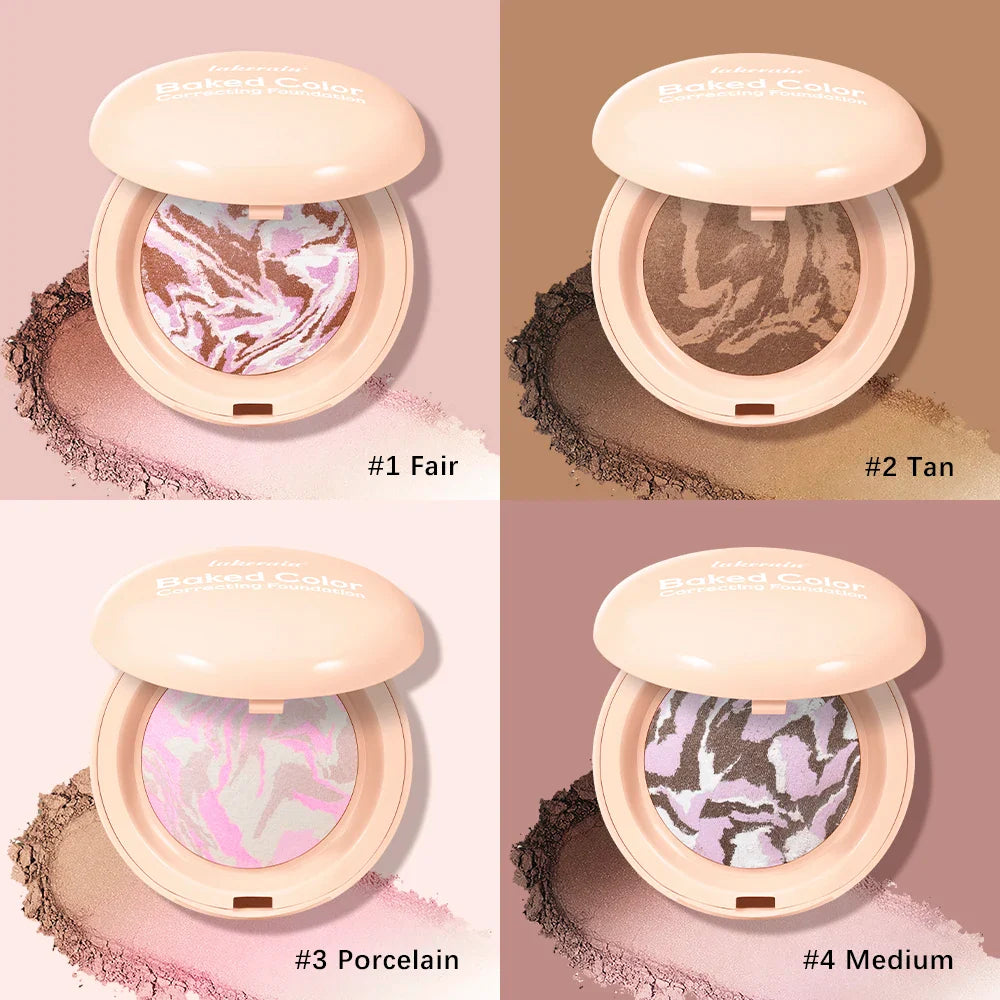 Lakerain Baked Color Correcting Setting Powder | Matte Finish