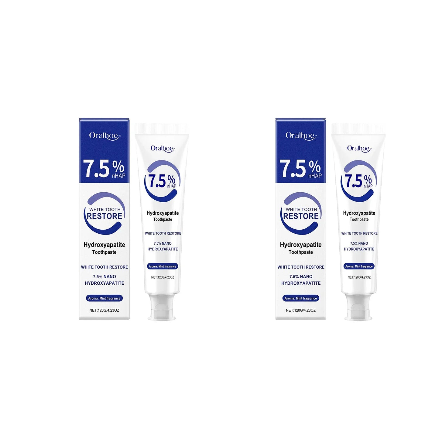 Oralhoe 7.5% Hydroxyapatite Toothpaste – Fluoride-Free 120g