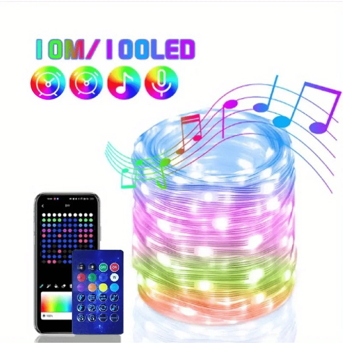 Dreamcolor Bluetooth RGBIC LED Fairy String Lights USB 5m–20m