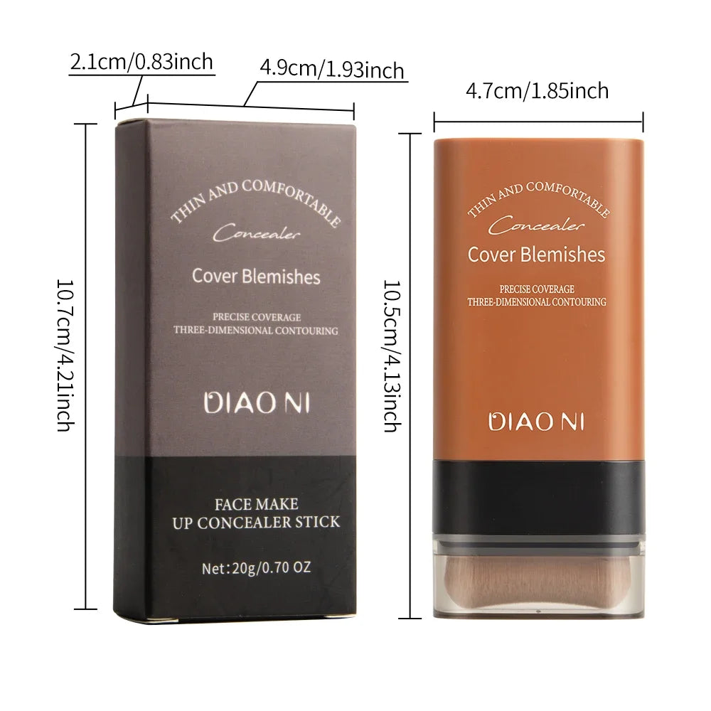 Eraser Foundation Stick,Velvet Moist Light Concealer Liquid Foundation Long-lasting Flawless ne w Face Beauty Makeup Cosmetics Peaceful Pleasures Health and Wellness