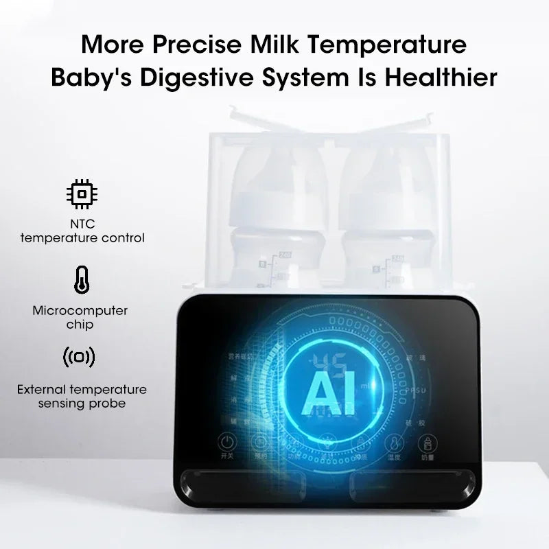 2 in1 Baby Bottle Warmer and Sterilizer Automatic Smart Temperature Control Milk Warmer Disinfection Peaceful Pleasures Health and Wellness