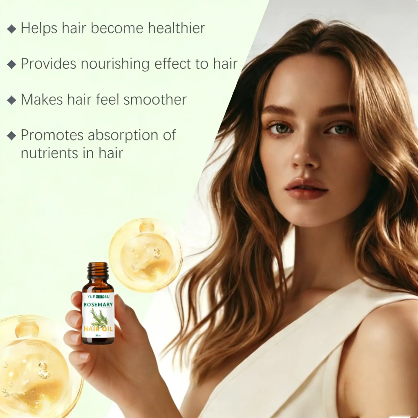 YURHERSU Pure Rosemary Hair Oil – Scalp & Hair Growth Oil