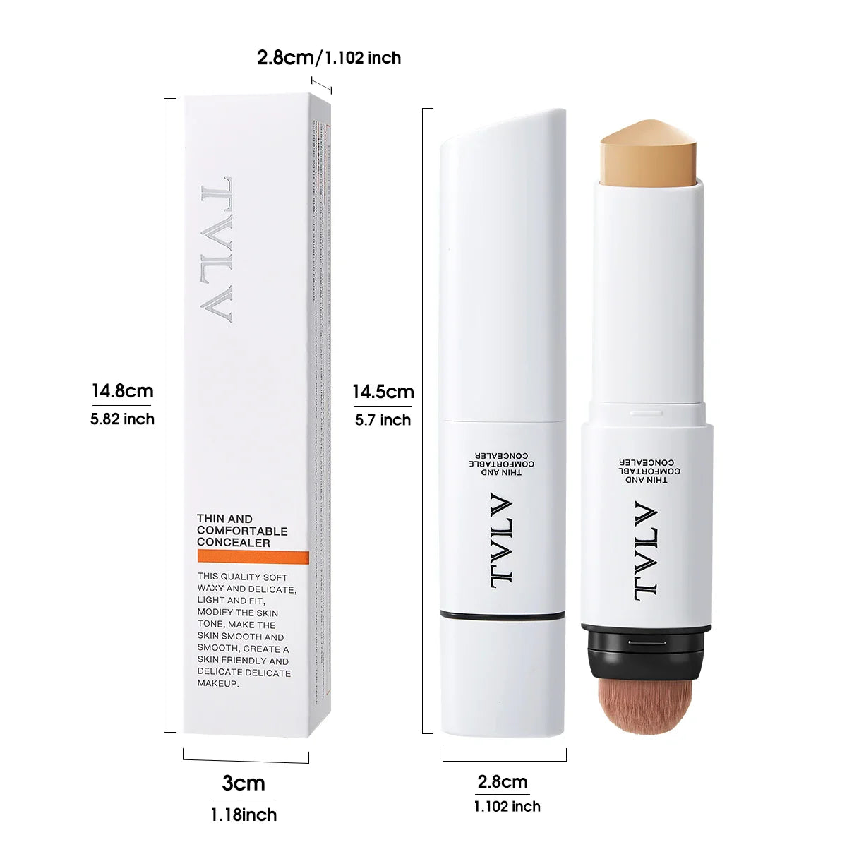Double-Ended Cream Concealer – Full Coverage Natural Finish