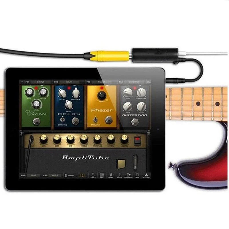 Guitar Interface I-rig Converter Replacement Phone Audio Tuner Line