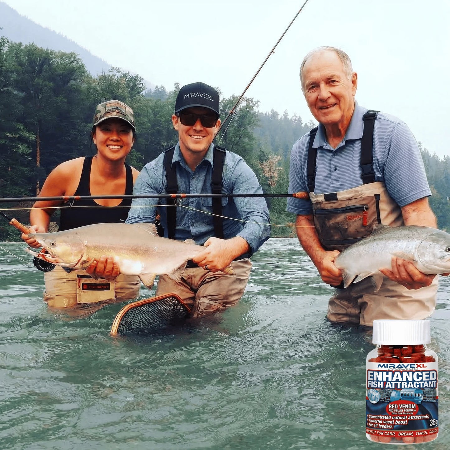 MIRAVAL Enhancer Fish Attractant Red Pellet Bait High Protein Concentrated Scent Carp Bream Roach Feeder Fishing Accessories Peaceful Pleasures Health and Wellness