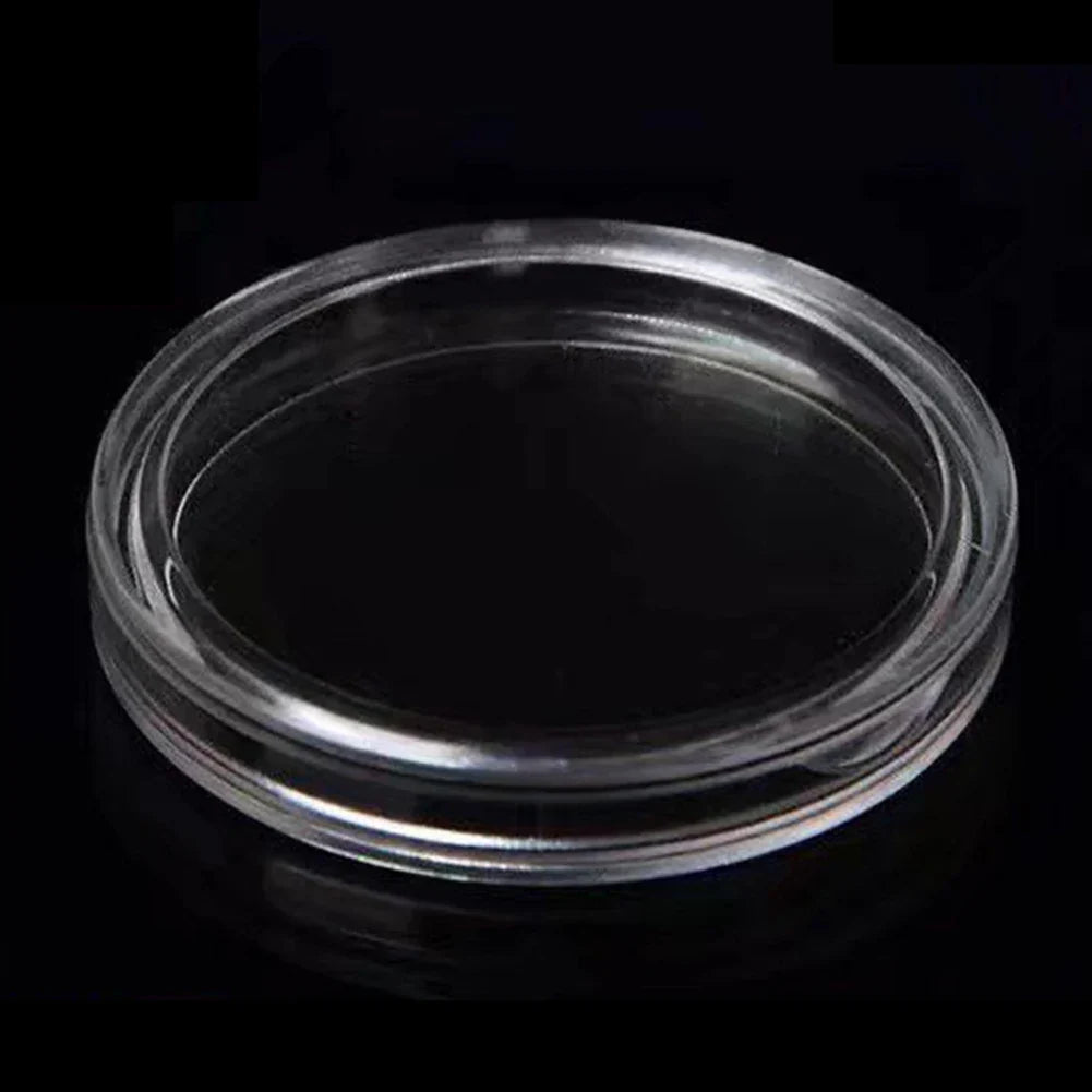 100-Pack Clear Coin Capsules 40mm | Collector Storage Cases