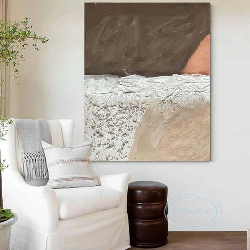 Home Decor Oil Painting Modern Acrylic Abstract Texture 100% Handmade Wall Art Hanging Picture High Quality Custom Canvas Poster Peaceful Pleasures Health and Wellness