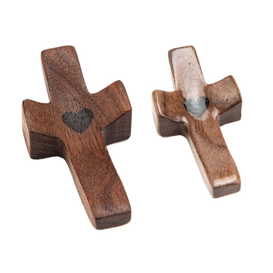 Pocket Wooden Cross – Faith Encouragement & Spiritual Gift Wooden Cross Keepsake Peaceful Pleasures Health and Wellness