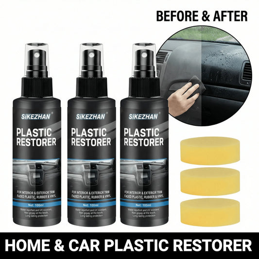 Car Plastic Restorer Back To Black Gloss Auto Interior Leather & Panel Renewal Wax Coating Agent Auto Polish And Repair Coating Peaceful Pleasures Health and Wellness