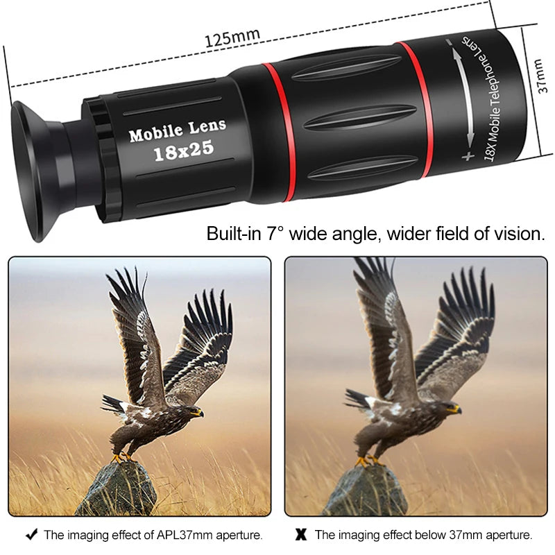 64X Telescope For Mobile Phone Lens For photography macro Phone lens for iphone Cell Phone Lens mobile phone telephoto.lens Peaceful Pleasures Health and Wellness