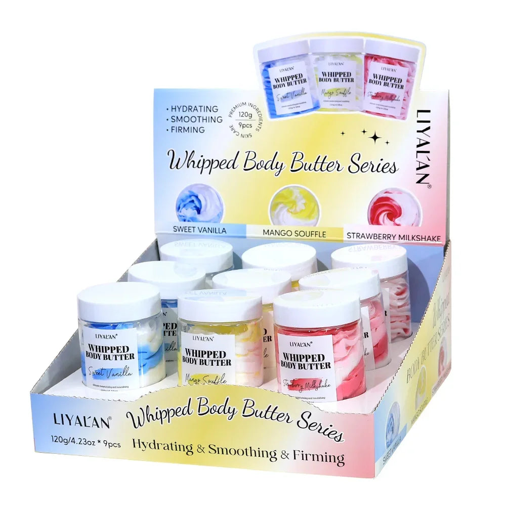 Whipped Body Butter Gift Set – 9pcs Shea & Coconut Peaceful Pleasures Health and Wellness 9pcs-box China Mainland