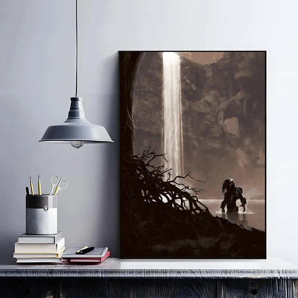 The Predator Movie Poster – HD Self-Adhesive Waterproof Wall Art Movie Wall Poster Peaceful Pleasures Health and Wellness