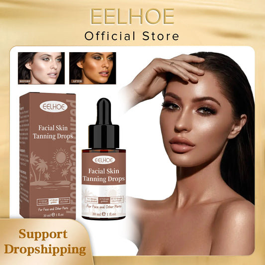 EELHOE Sunless Self-Tanning Drops Serum | Bronze Glow 30ml Self-Tanning Serum Peaceful Pleasures Health and Wellness 30ml
