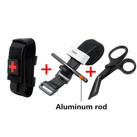 Tactical First Aid New Metal Aluminum Rod Tourniquet Survival Hemostasis Second Generation Upgrade Repeated Use Strengthen Peaceful Pleasures Health and Wellness aluminum rod suit